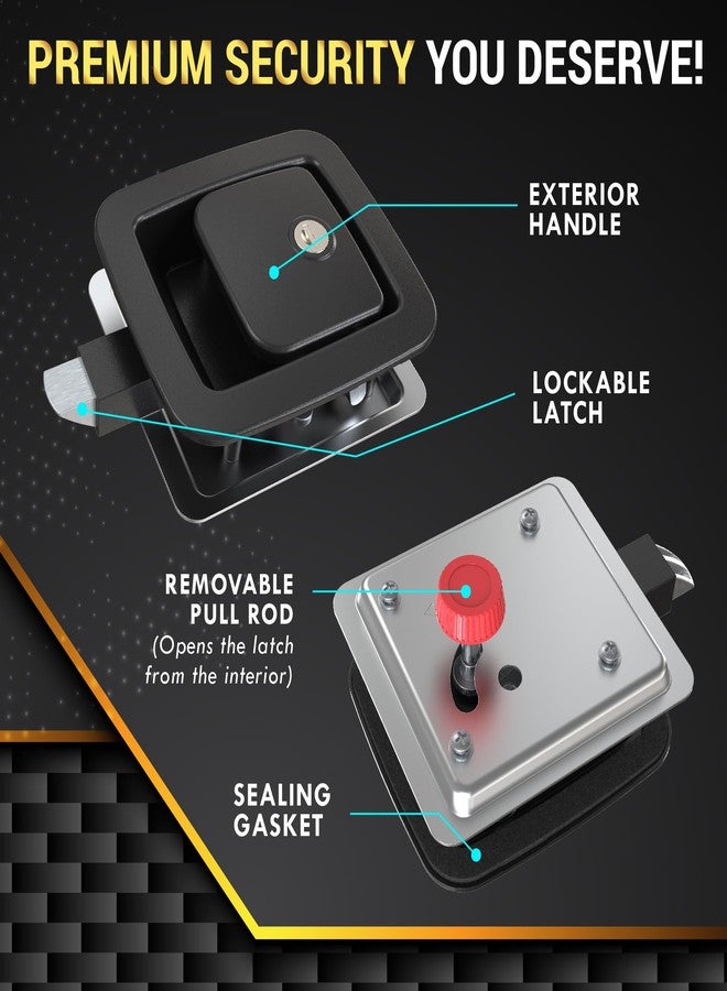 LATCH.IT RV Slam Latch | Will Not Replace BP-22 Model or Offset Latches | RV Storage Locks for 3.9" x 3.3" Lock Cutout & 1.25-2 inch Thick Storage Doors | 100% Metal RV Compartment Locks - Image 5